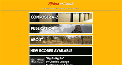 Desktop Screenshot of africanartmusic.com